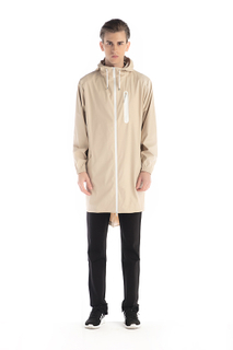 WATERPROOF AND BREATHABLE LONG PU RAINWEAR