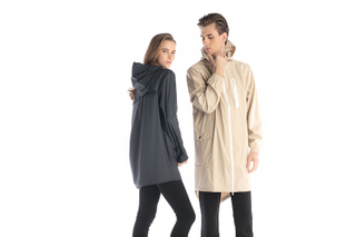 HIGH QUALITY CLASSIC AND ELEGANT PU RAINWEAR