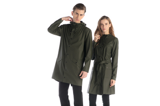 HIGH QUALITY CLASSIC AND ELEGANT PU RAINWEAR
