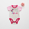combed cotton baby rompers with cartoon printing