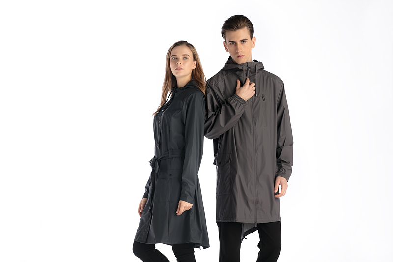 HIGH QUALITY CLASSIC AND ELEGANT PU RAINWEAR