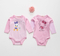 combed cotton baby rompers with cartoon printing
