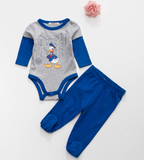 combed cotton baby rompers with cartoon printing